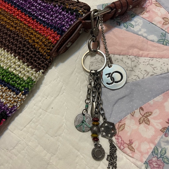 The Sak Crocheted Multicolor Bag Shoulder Purse Handbag - Picture 4 of 4